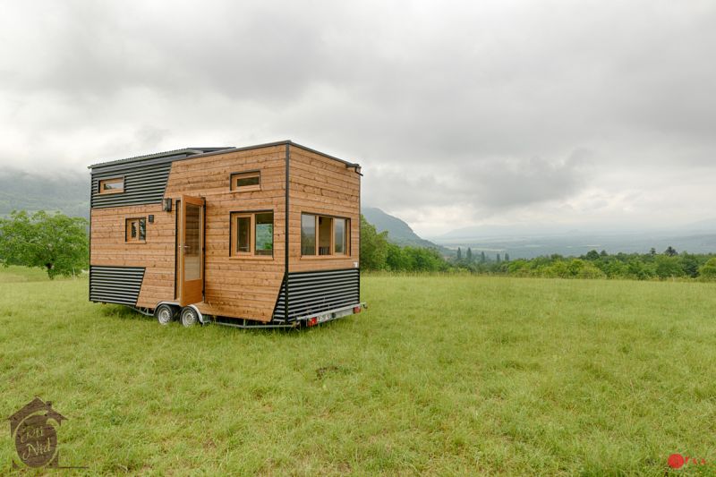 Optinid’s Cécile Tiny House with Retractable Roof