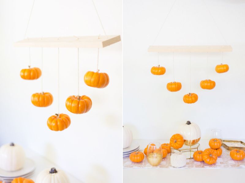 Pumpkin Chandelier for halloween 