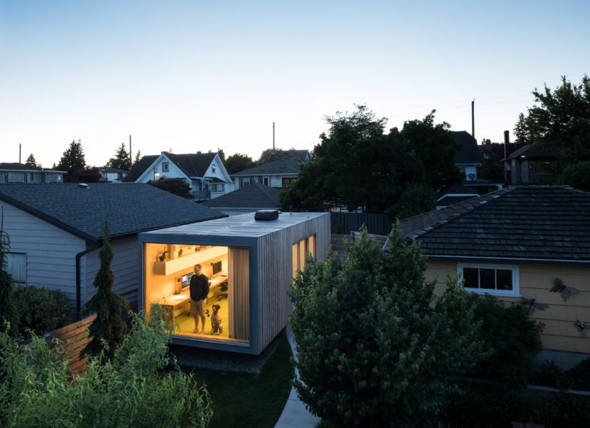 Architect Turns Shipping Container into Home Office