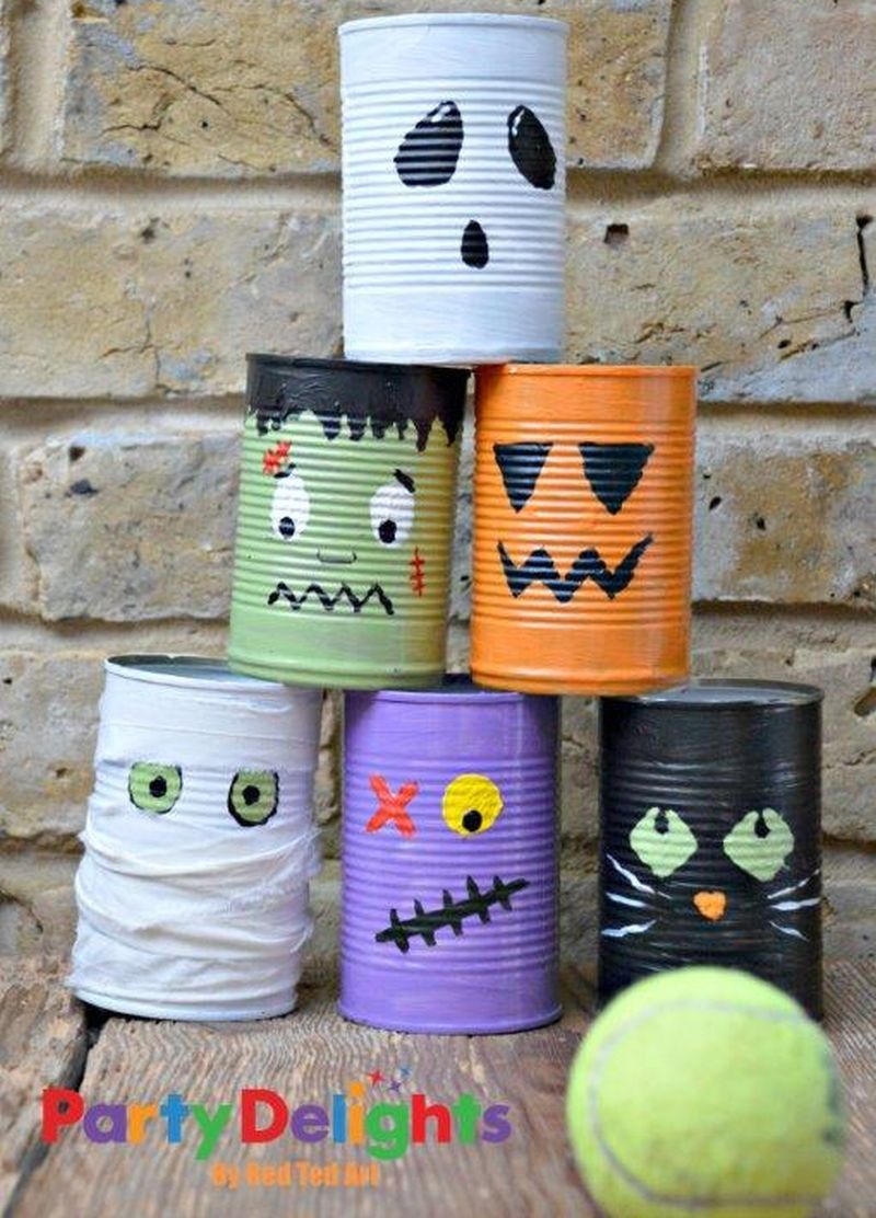 Tin Can Halloween Figures