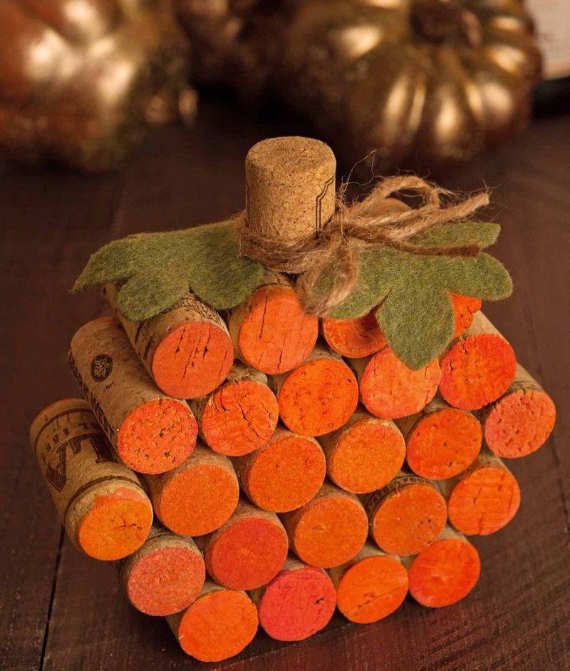 Wine Cork Pumpkin