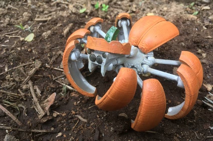 3D printed Halloween Pumpkin Spider Transformer-1