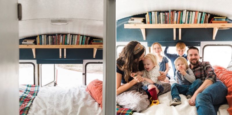 A Family of Six Travelling Full-Time in their Converted Bus Home