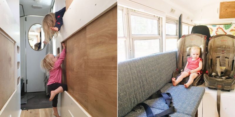 A Family of Six Travelling Full-Time in their Converted Bus Home