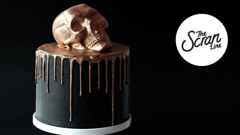 black Halloween cake ideas