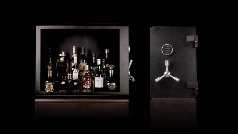 Bulletproof Whisky Vault Displays Your Booze Safely
