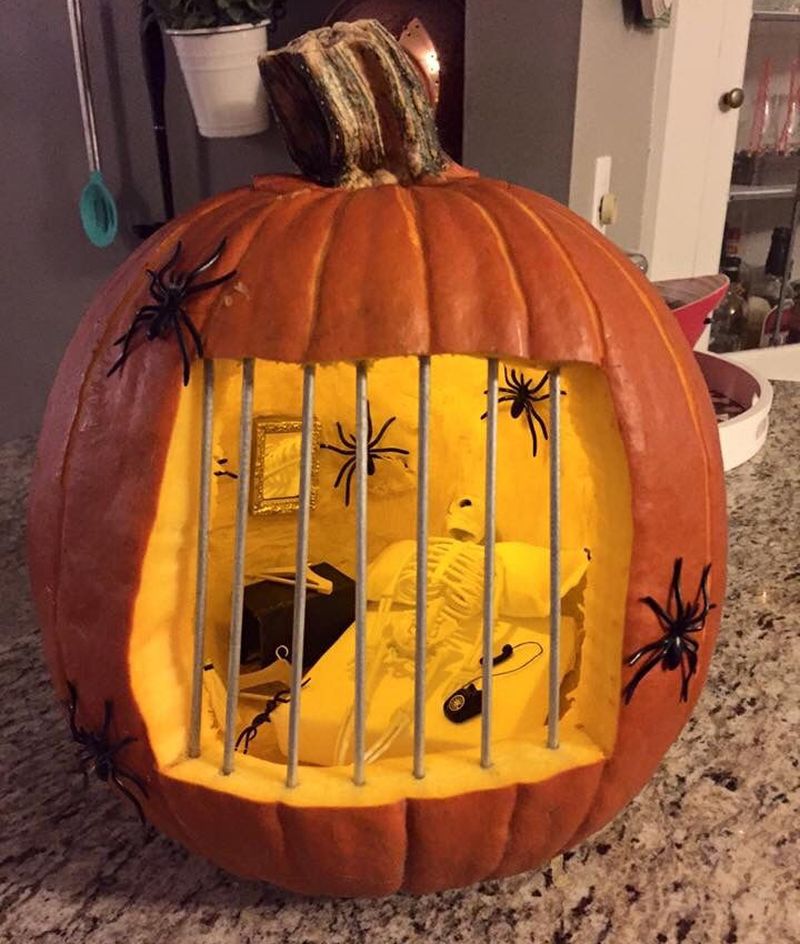 Pumpkin Jail for Halloween 