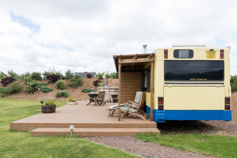 Converted Bus Hotel in Scotland You can Rent on Airbnb