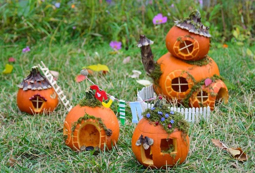DIY Pumpkin Fairy Garden for Halloween