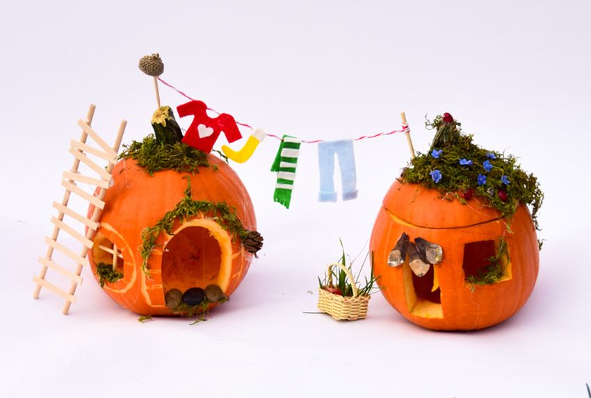 DIY Pumpkin Fairy Garden for Halloween