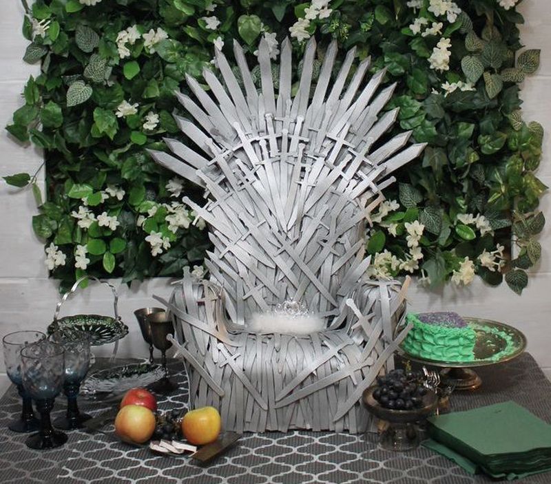 Easy DIY: Make a Baby-Sized Iron Throne using Craft Foam and Baby Chair 
