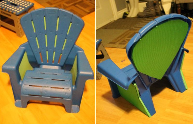Easy DIY: Make a Baby-Sized Iron Throne using Craft Foam and Baby Chair