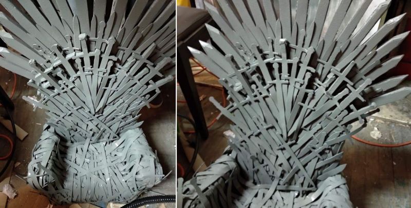 Easy DIY: Make a Baby-Sized Iron Throne using Craft Foam and Baby Chair 
