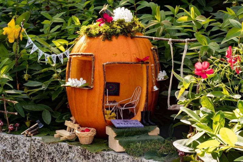 How To Make Pumpkin Fairy Garden For Halloween Ideas For Inspiration