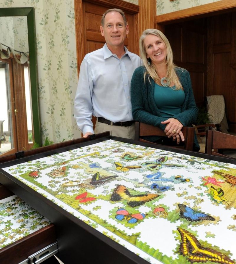 Puzzle Table by Ohio Couple is a hit on Facebook