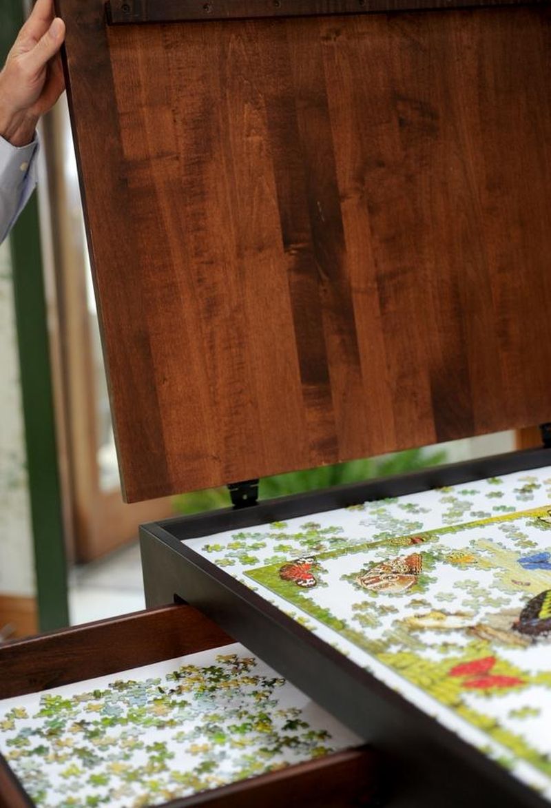 Puzzle Table by Ohio Couple is a hit on Facebook