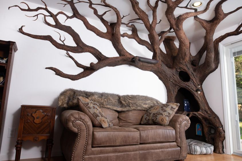 Robert Rogalski Cat Tree Sculpture Inspired By Tolkien S Ents
