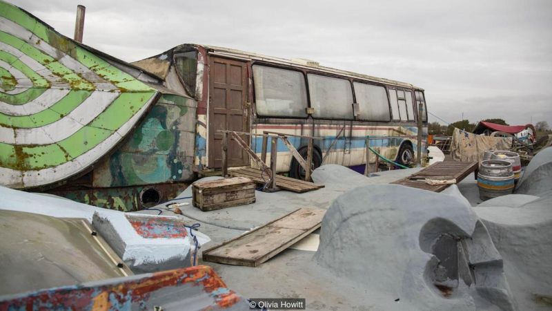 These Houseboats in Britain are Made from Old Buses, Speedboats and Planes