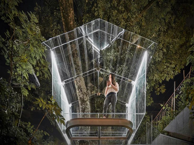 Transparent Glass Treehouse by Gerardo Broissin