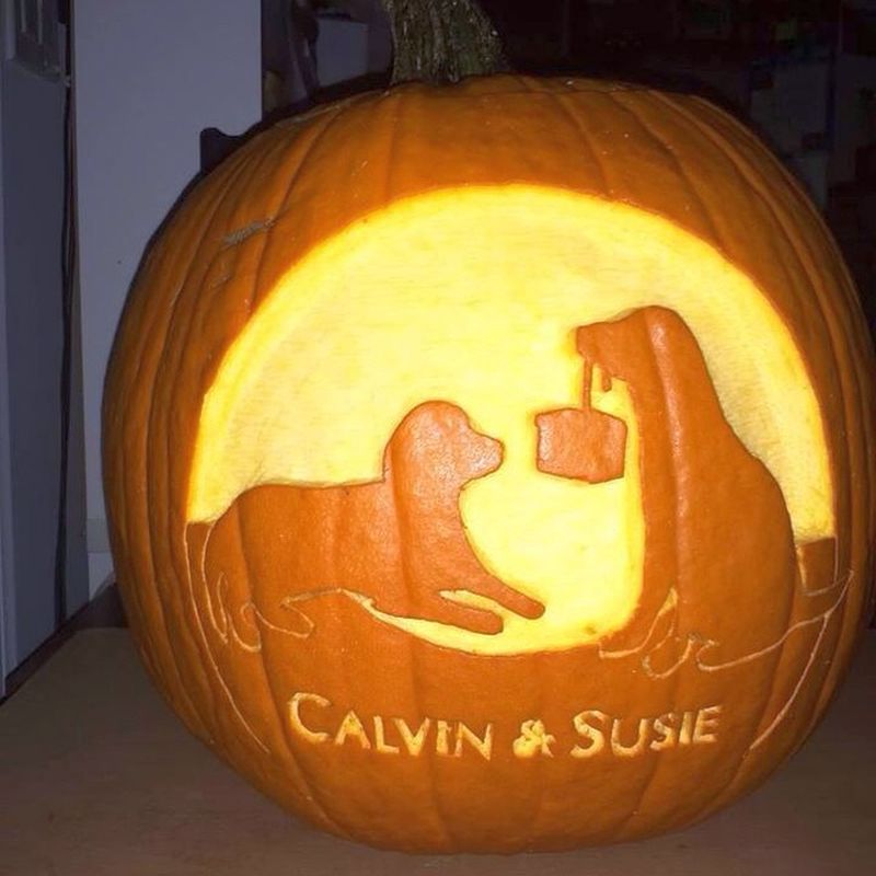 dog o lantern - Dog pumpkin carving ideas for Halloween
