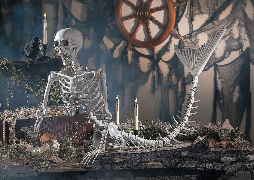Take Home 60 Mermaid Skeleton For Unique Halloween Decor