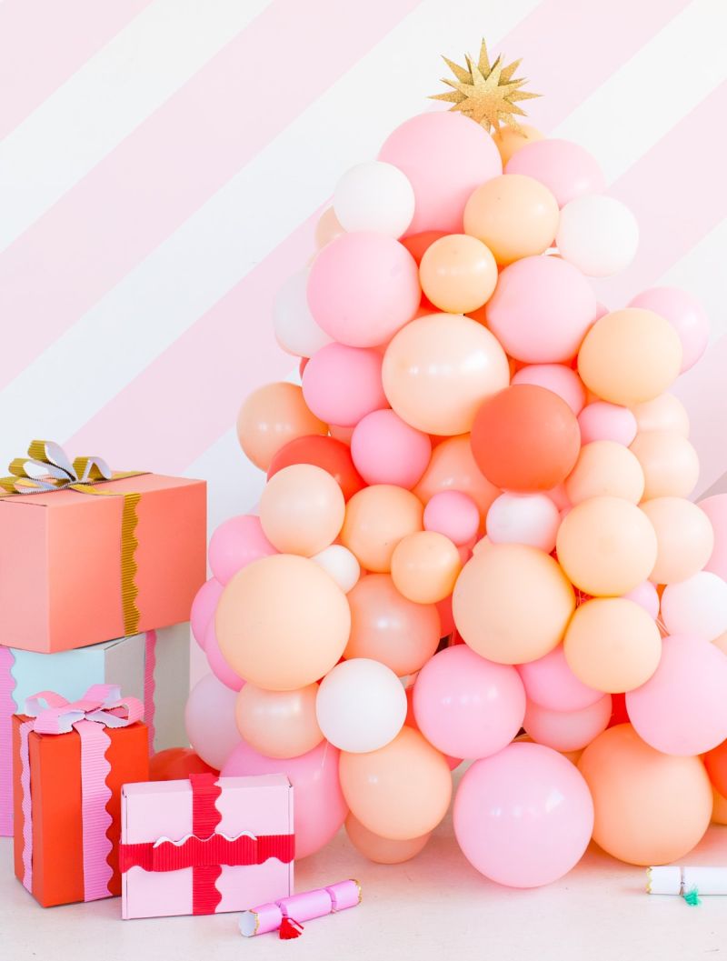 Balloons as beautiful Christmas Tree