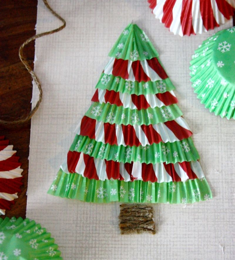 Cupcake Liner Christmas Tree