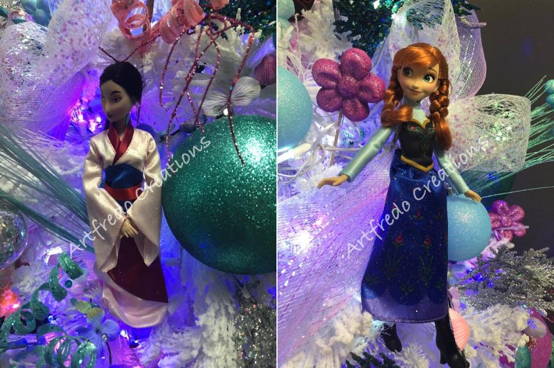 Disney-Themed Christmas Tree by Alfredo Majuri Vargas