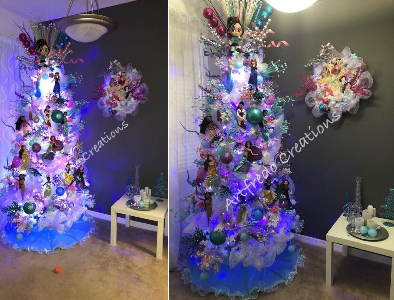 Disney-Themed Christmas Tree by Alfredo Majuri Vargas