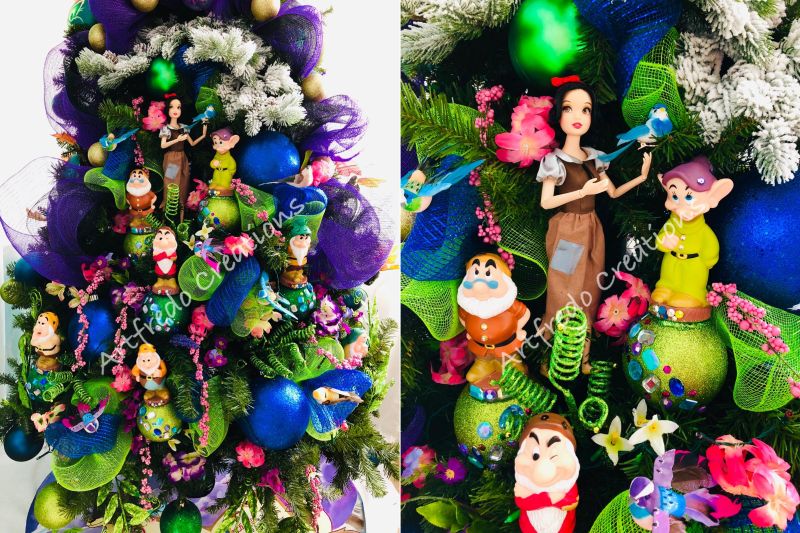 Disney-Themed Christmas Tree by Alfredo Majuri Vargas