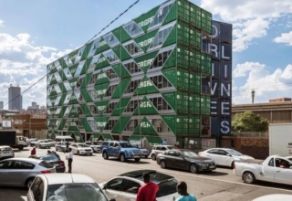 Drivelines Studios in South Africa Comprises of 140 Upcycled Shipping Containers