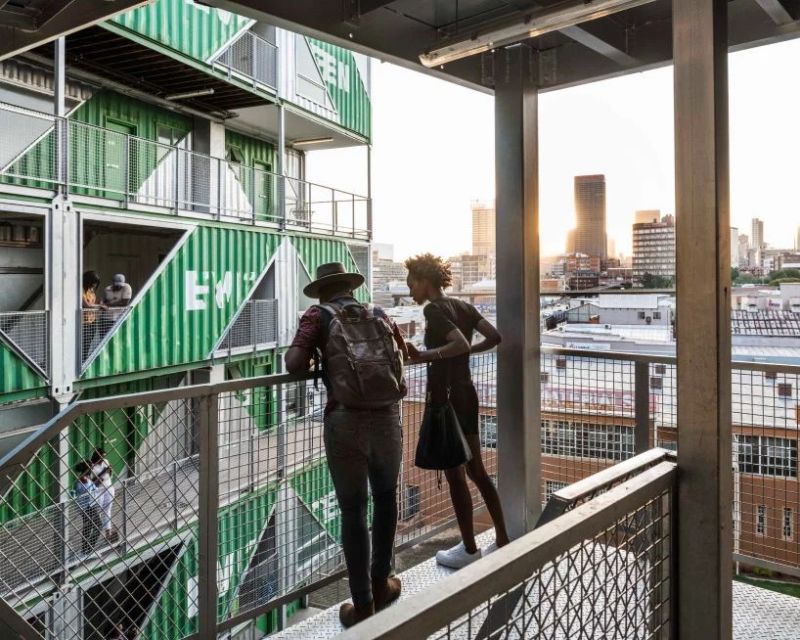 Drivelines Studios in South Africa Comprises of 140 Upcycled Shipping Containers