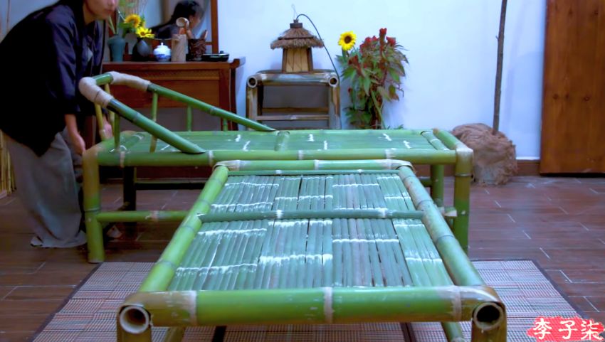Li Ziqi Makes Bamboo Furniture Without Nuts and Bolts 