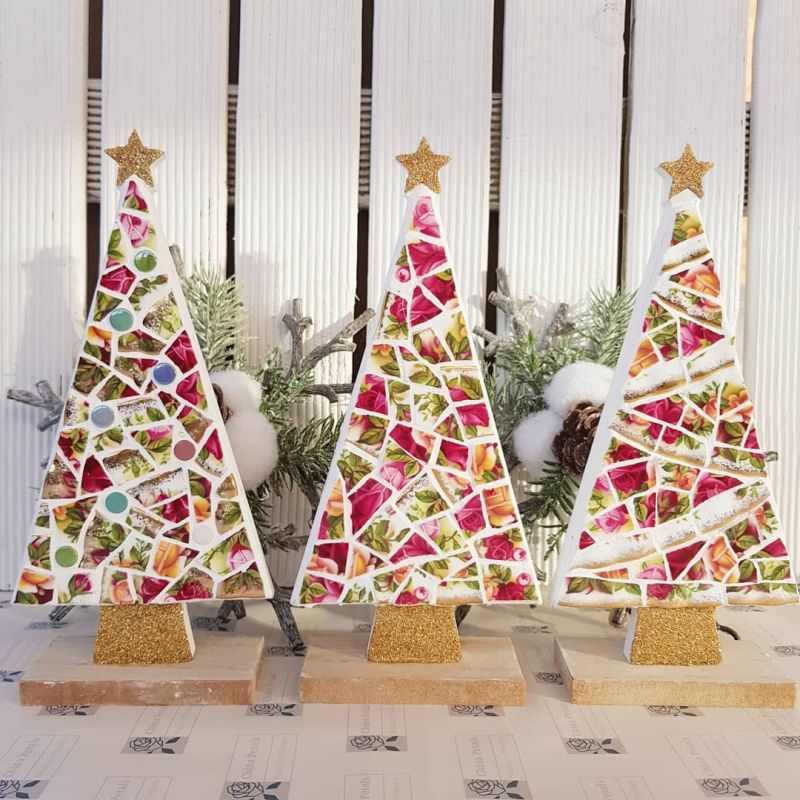 Mosaic Christmas Trees