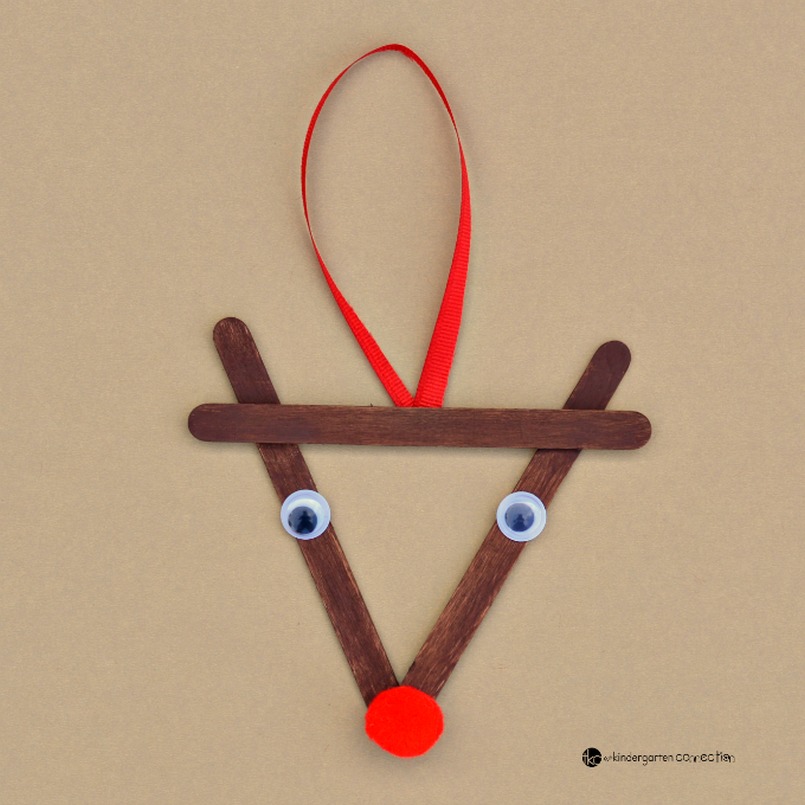 Popsicle reindeer Christmas tree oranment