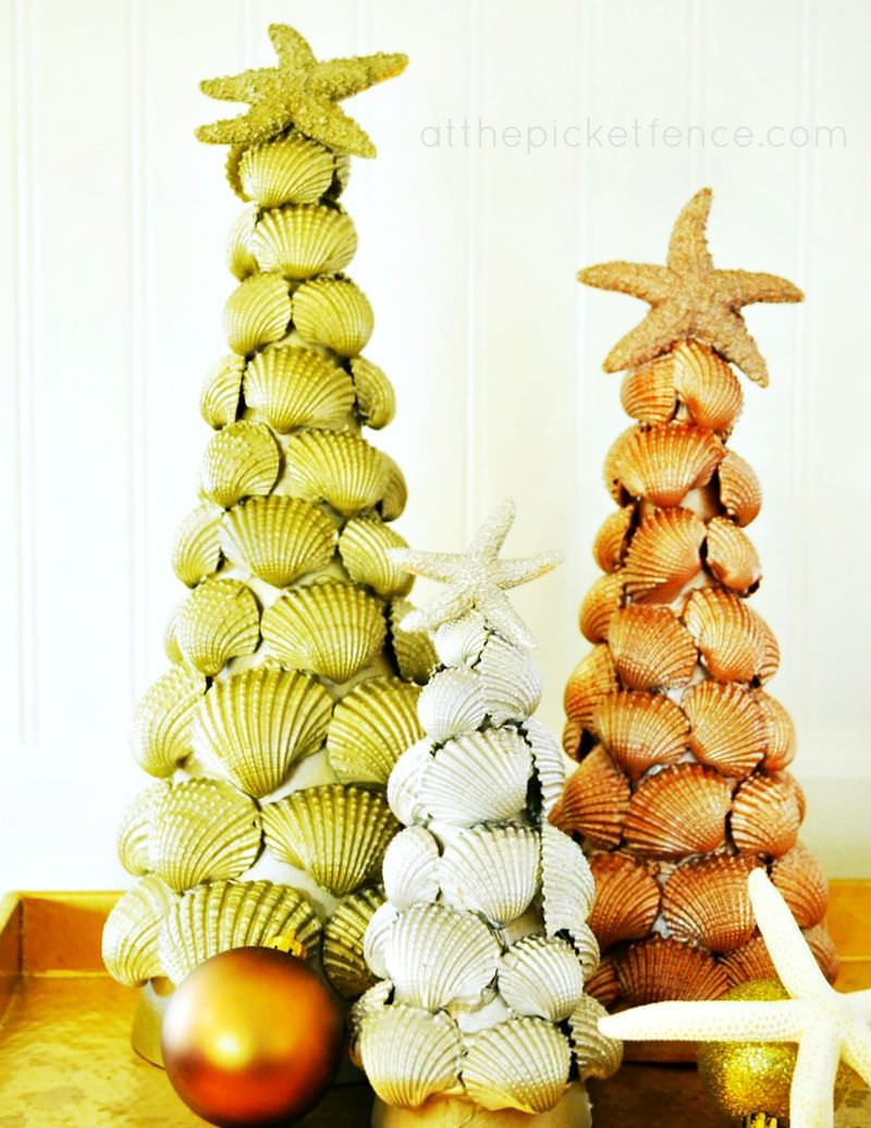 Seashell Christmas Trees