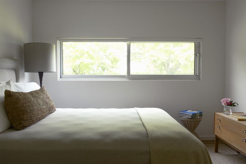 Slider window in bedroom 