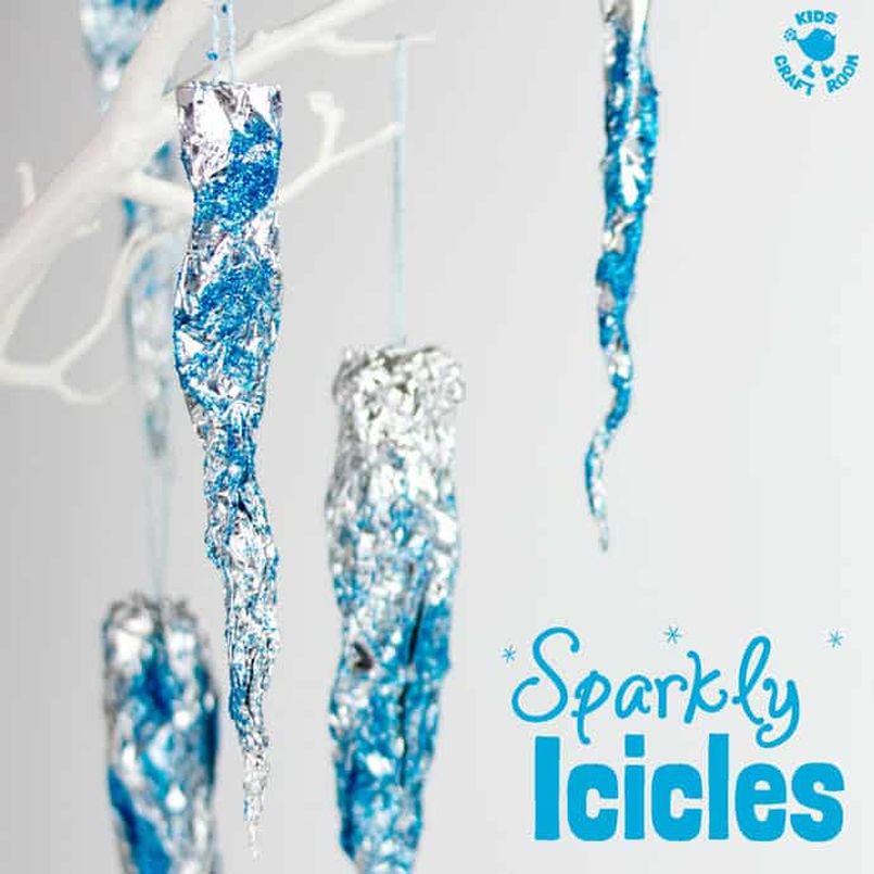 Sparkly Icicle Christmas Tree Ornament