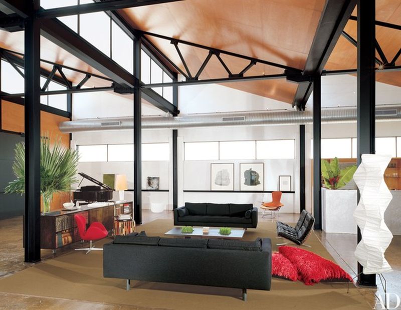 clerestory windows in living room
