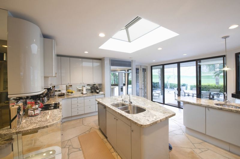 skylight windows design in kitchen 