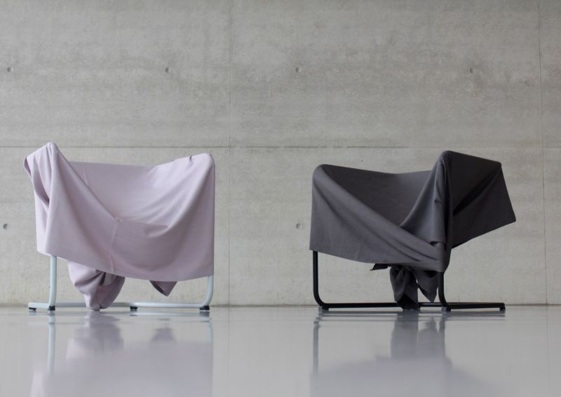 2018 one-knot fabric chair by Zohair Zouirech