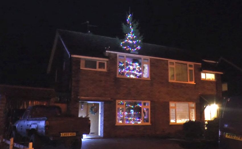 26ft Christmas Tree Going Through a House - Colin Furze's DIY