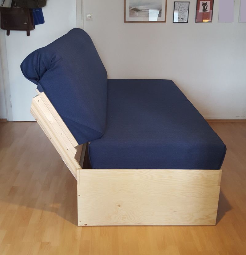 DIY Convertible Sofa Bed with Storage