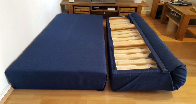 DIY Convertible Sofa Bed with Storage