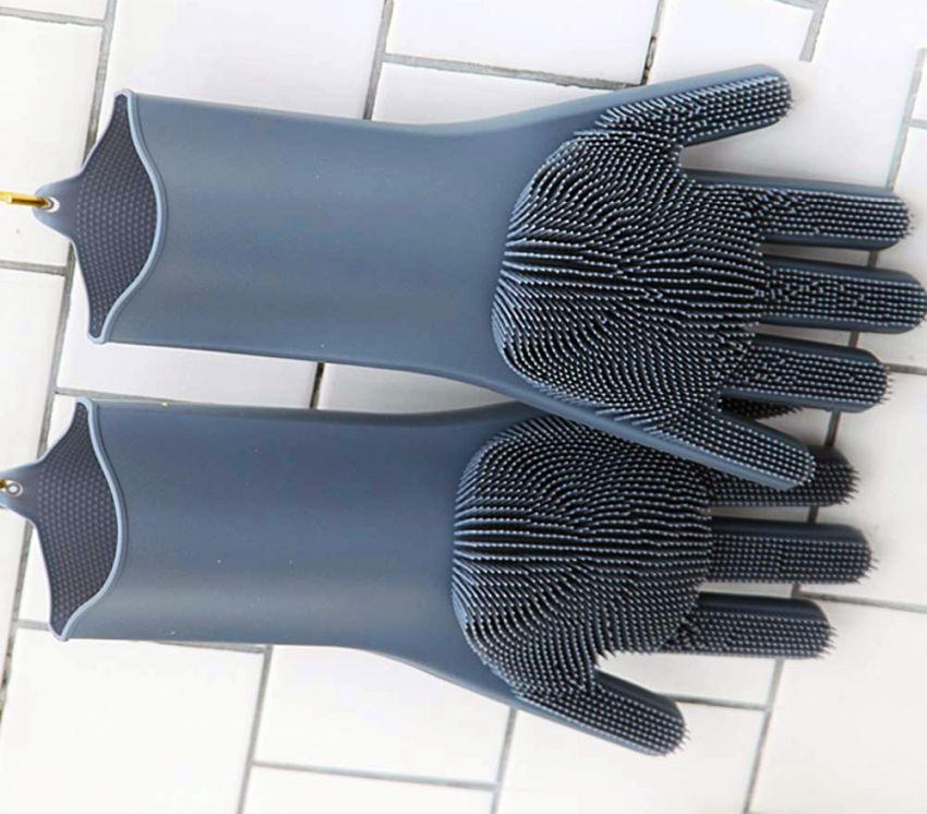 Dishwashing Scrubber Gloves for Washing Dishes