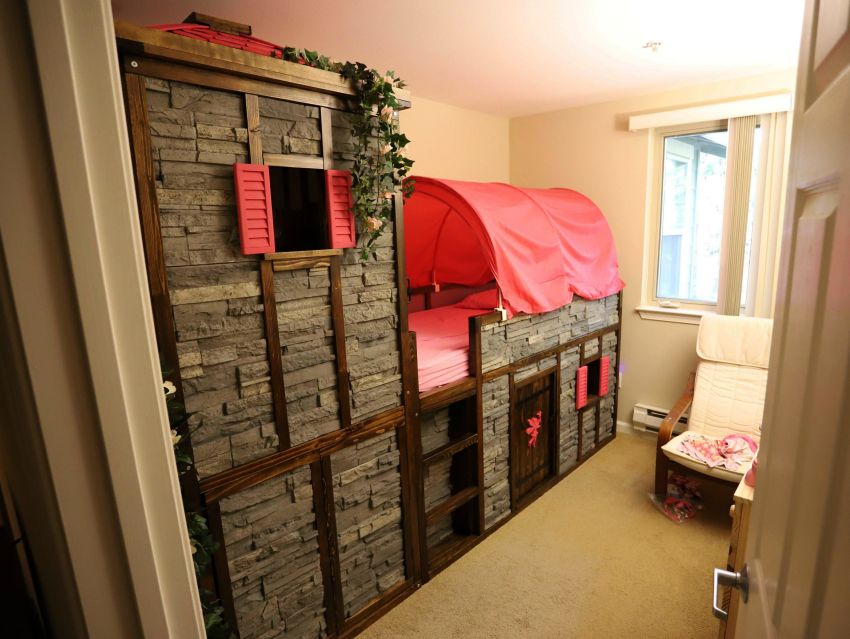 kids bed castle