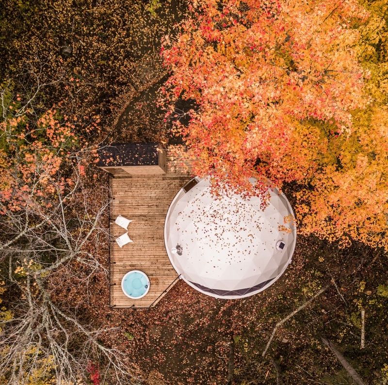 Geodesic Dome Holiday Accommodations Near Quebec City