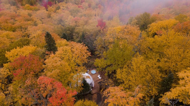 Geodesic Dome Holiday Accommodations Near Quebec City