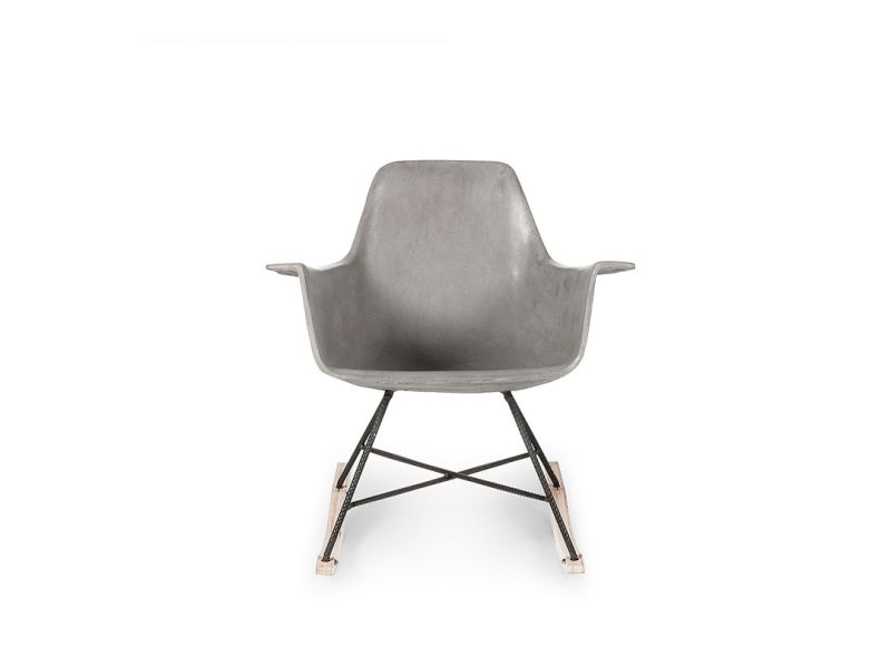 Hauteville Concrete Rocking Chair by Lyon Béton