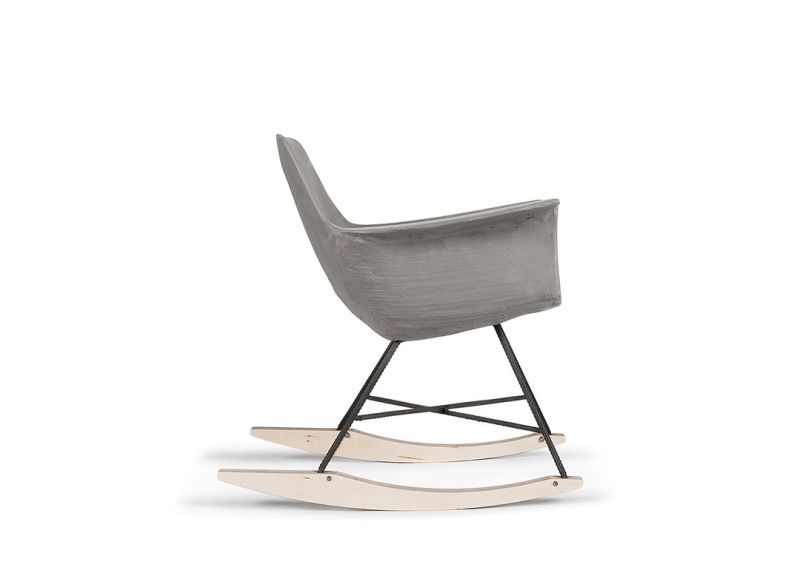 Hauteville Concrete Rocking Chair by Lyon Béton